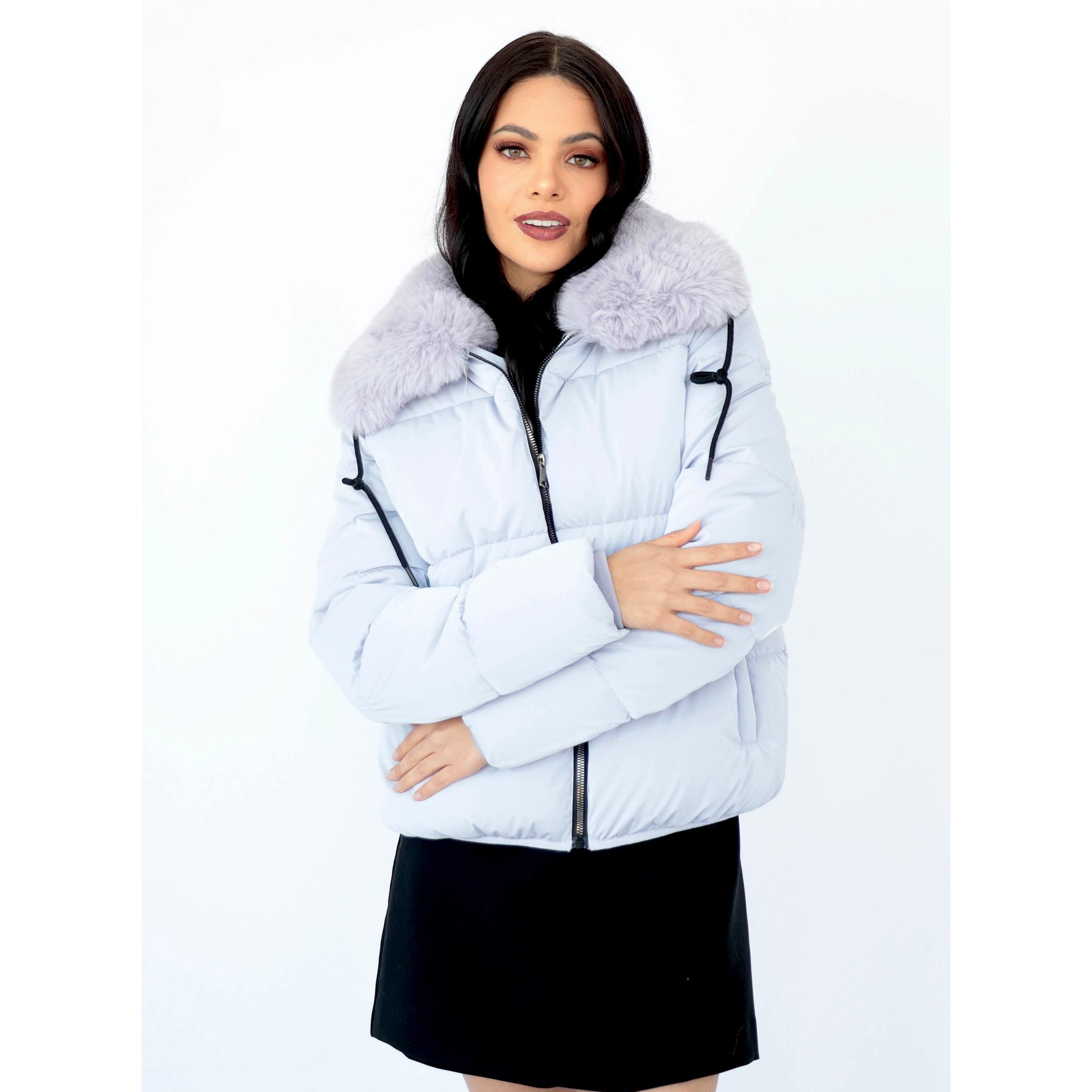 Chamarra Mujer Cuello Aborregado Acolchada Roosevelt A273
