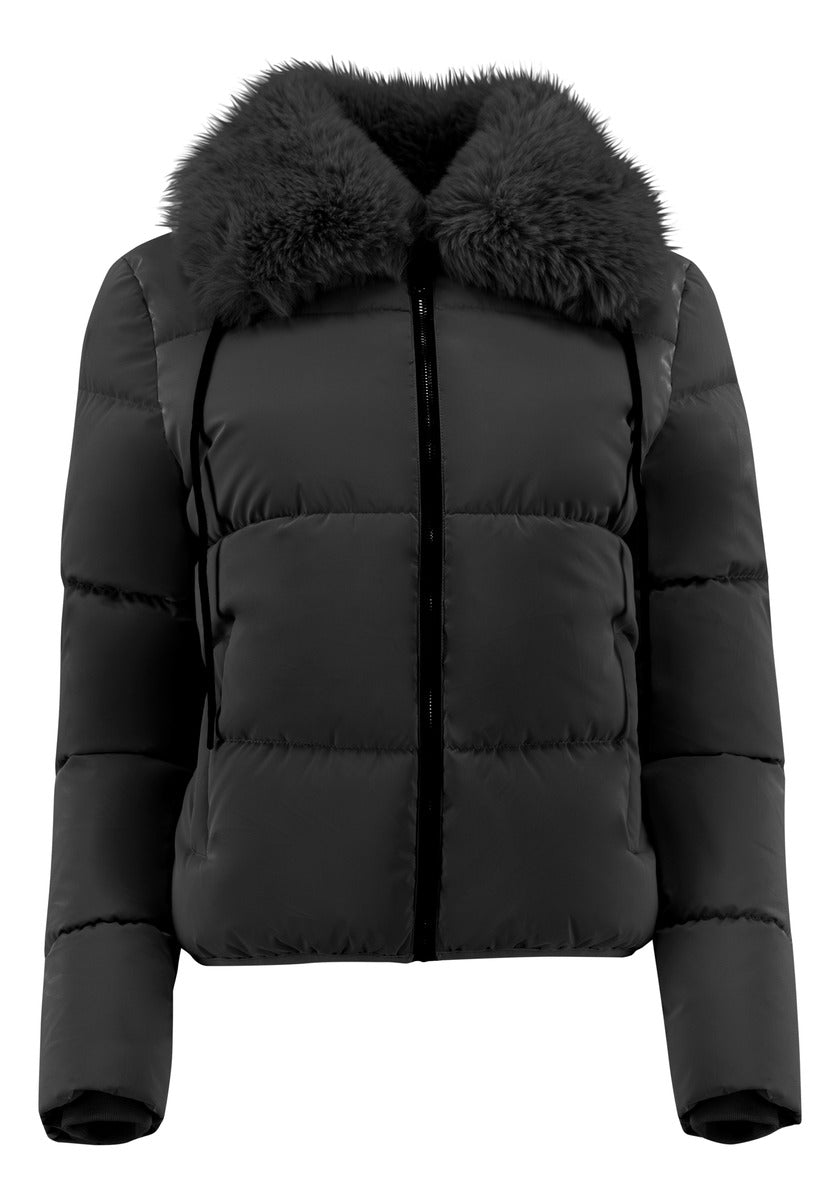 Chamarra Mujer Cuello Aborregado Acolchada Roosevelt A273