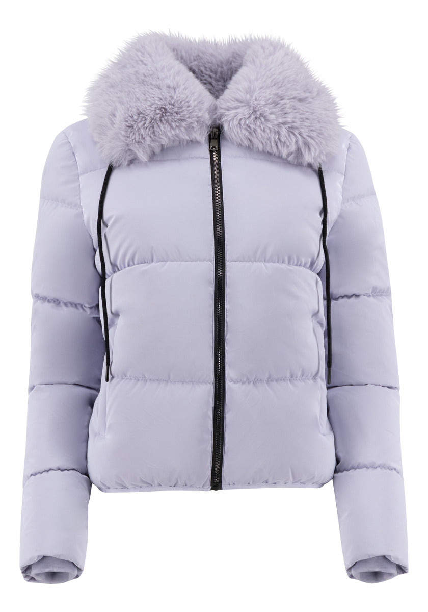 Chamarra Mujer Cuello Aborregado Acolchada Roosevelt A273