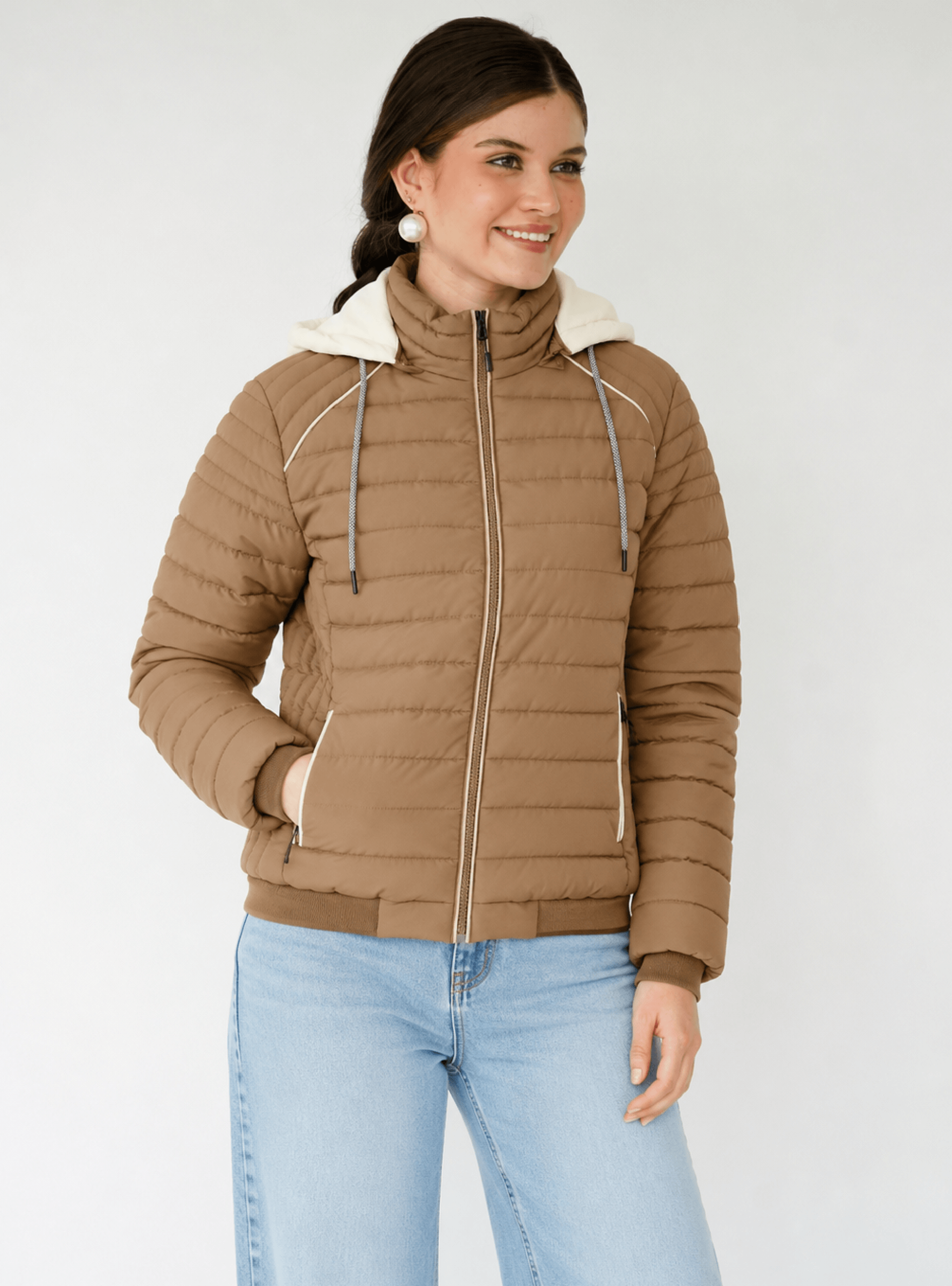 CHAMARRA ALINA CAMEL