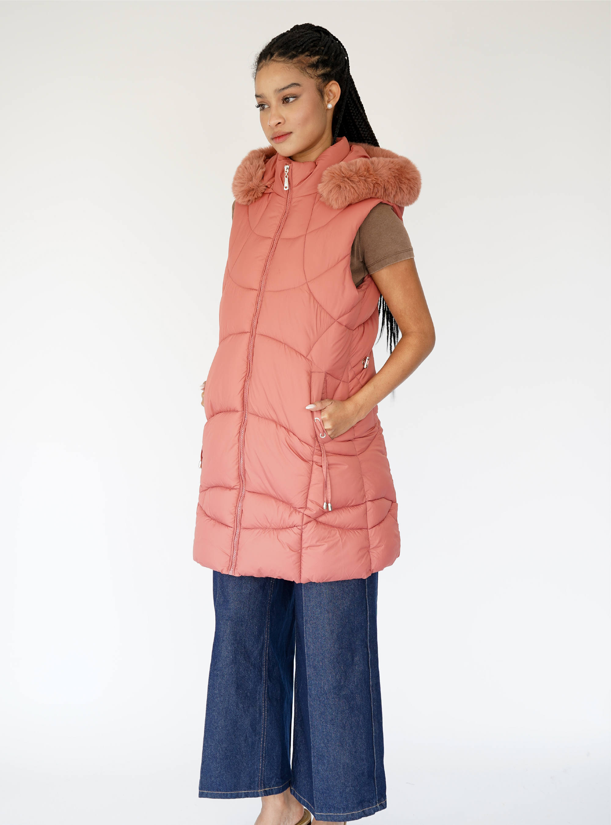 CHALECO KARLYS DKPINK