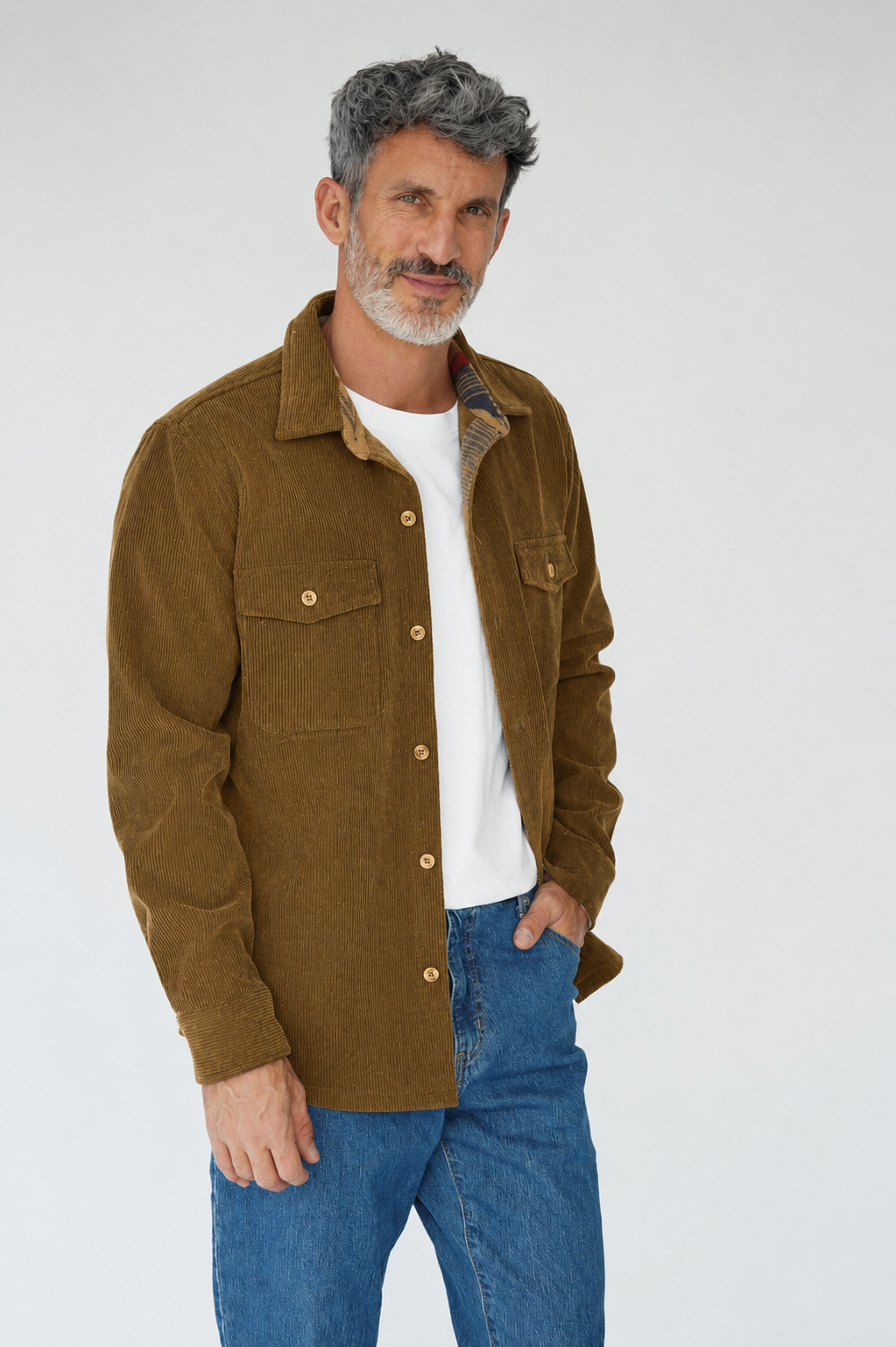CAMISA CALEB CAMEL