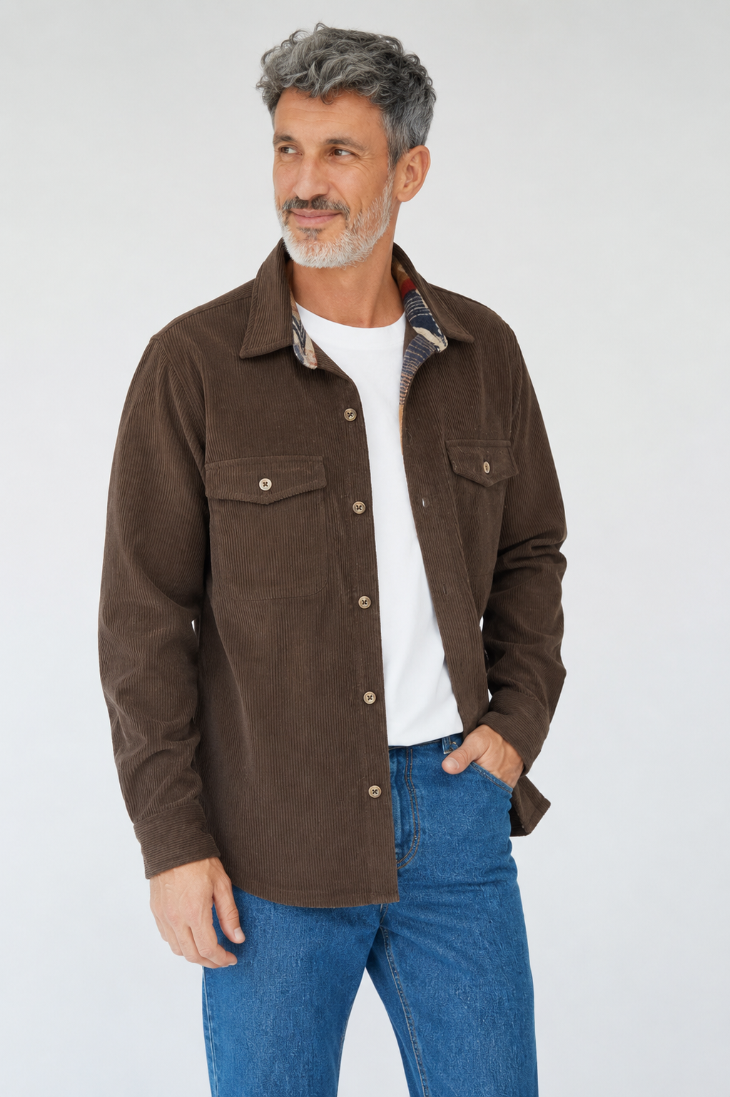 CAMISA CALEB CHOCOLATE