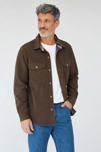 CAMISA CALEB CHOCOLATE