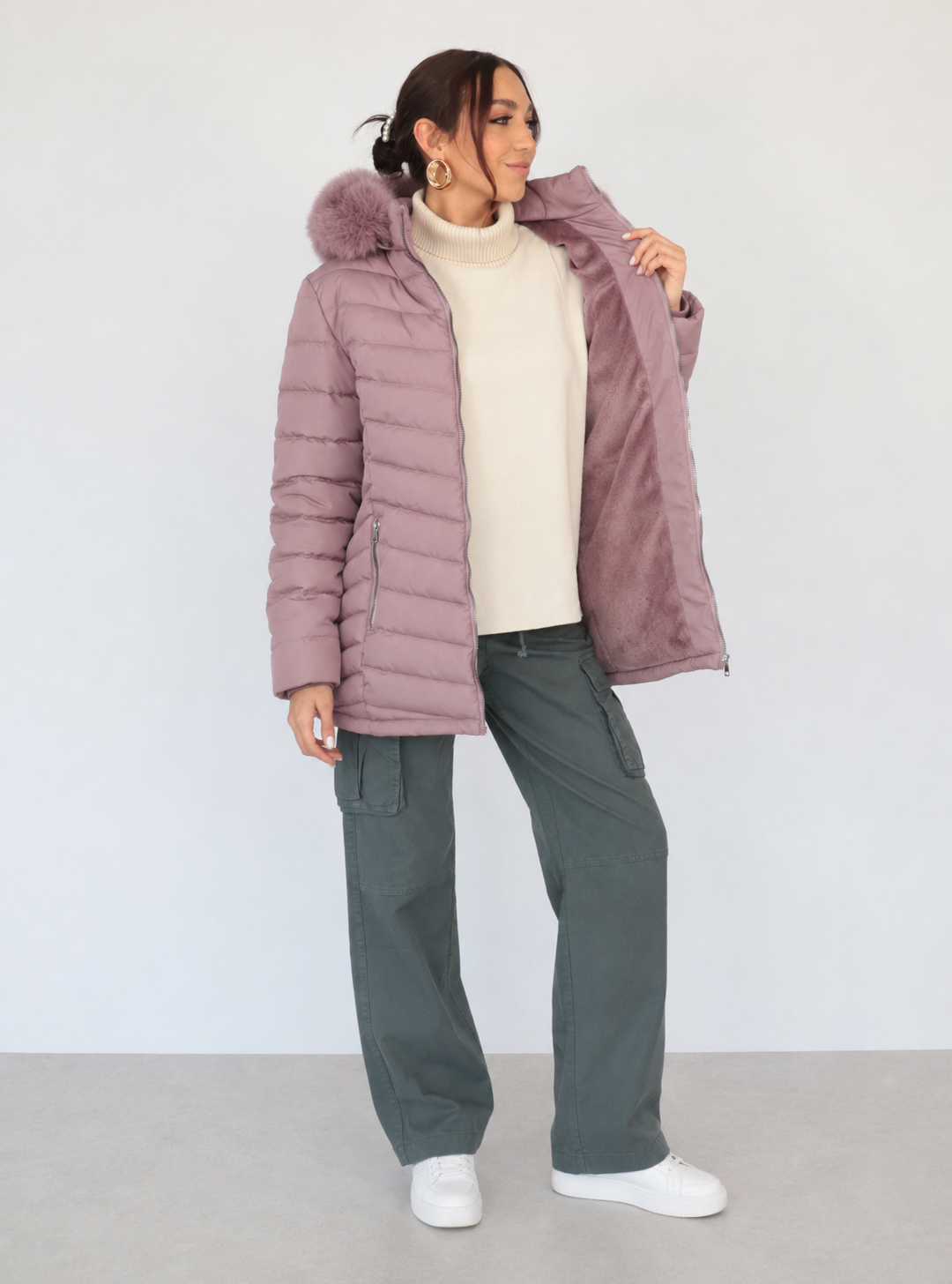 CHAMARRA HABANA MAUVE