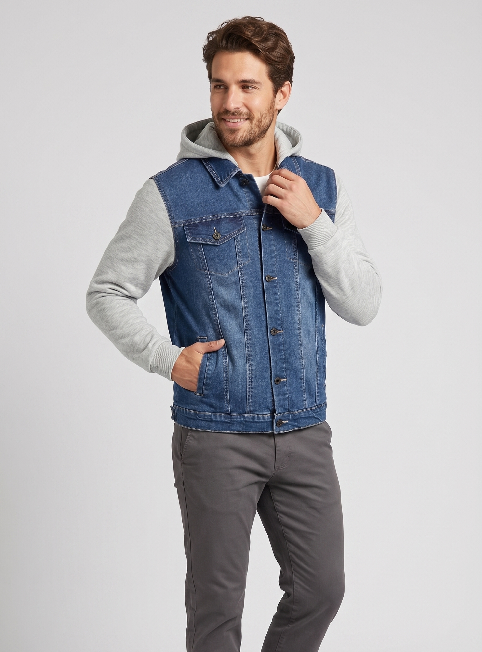 CHAMARRA MANHATTAN MIDBLUE(NATURAL)