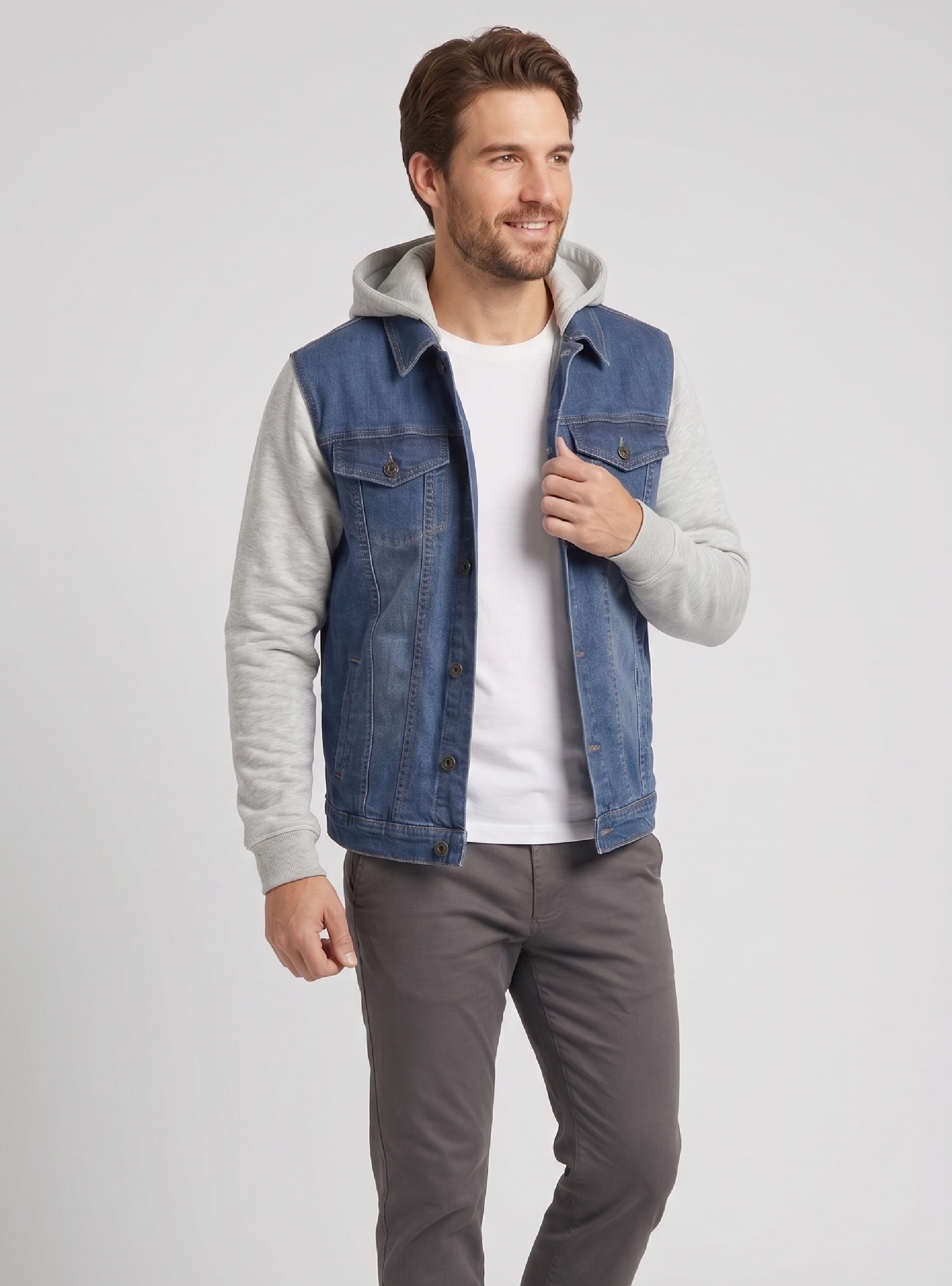 CHAMARRA MANHATTAN MIDBLUE(NATURAL)