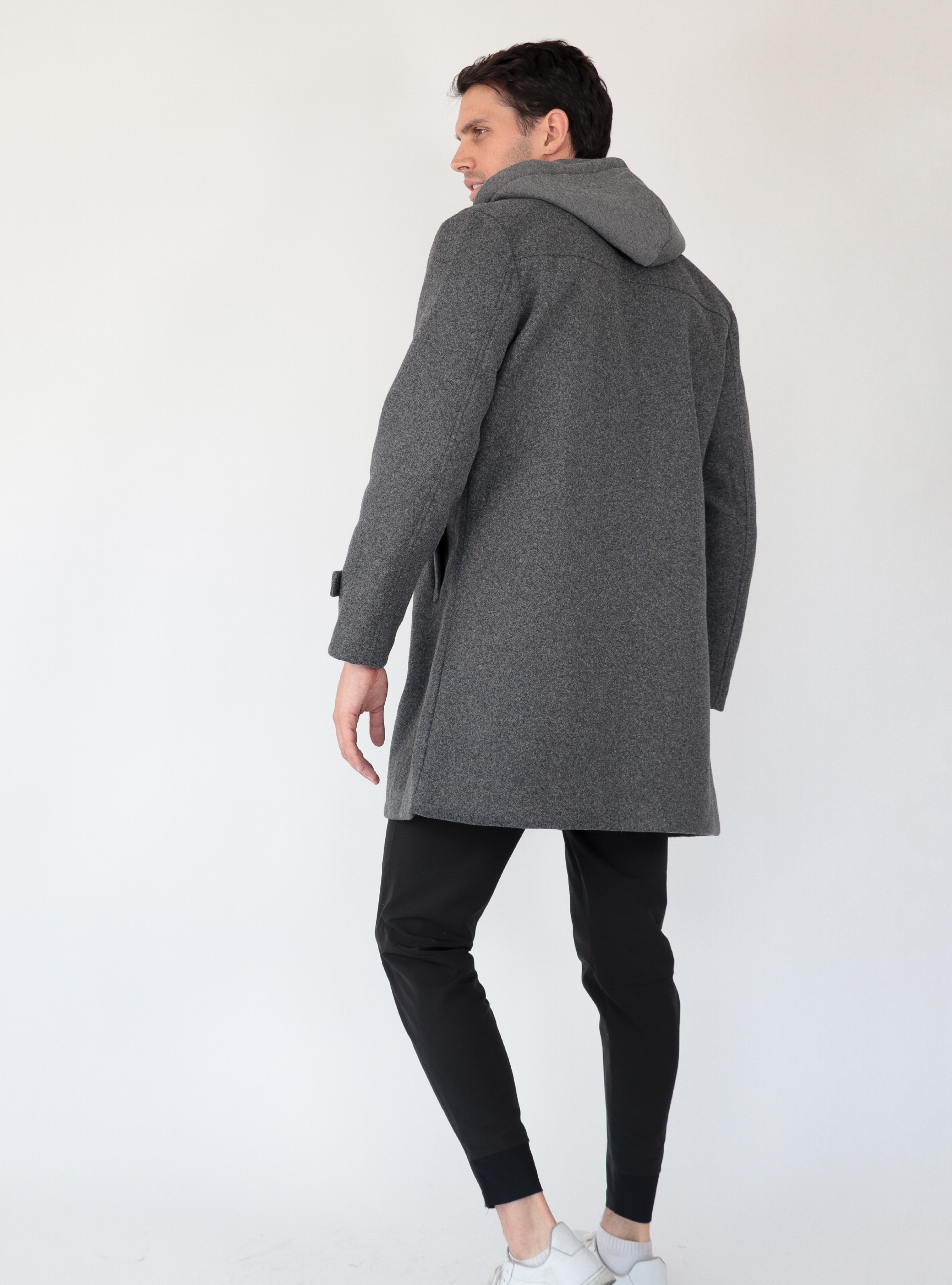 ABRIGO HOODPIANA DKGREY
