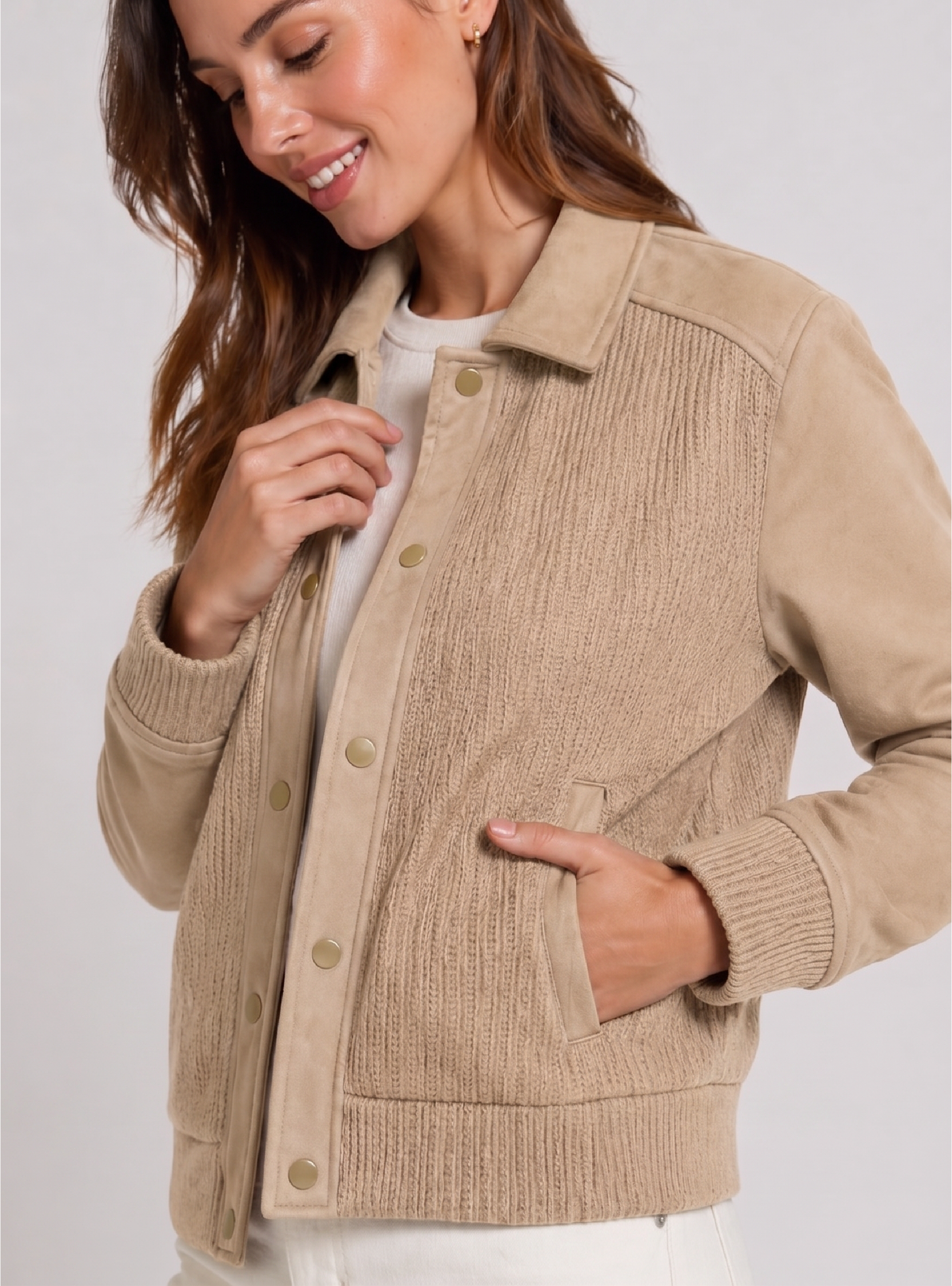 CHAMARRA JADE BEIGE