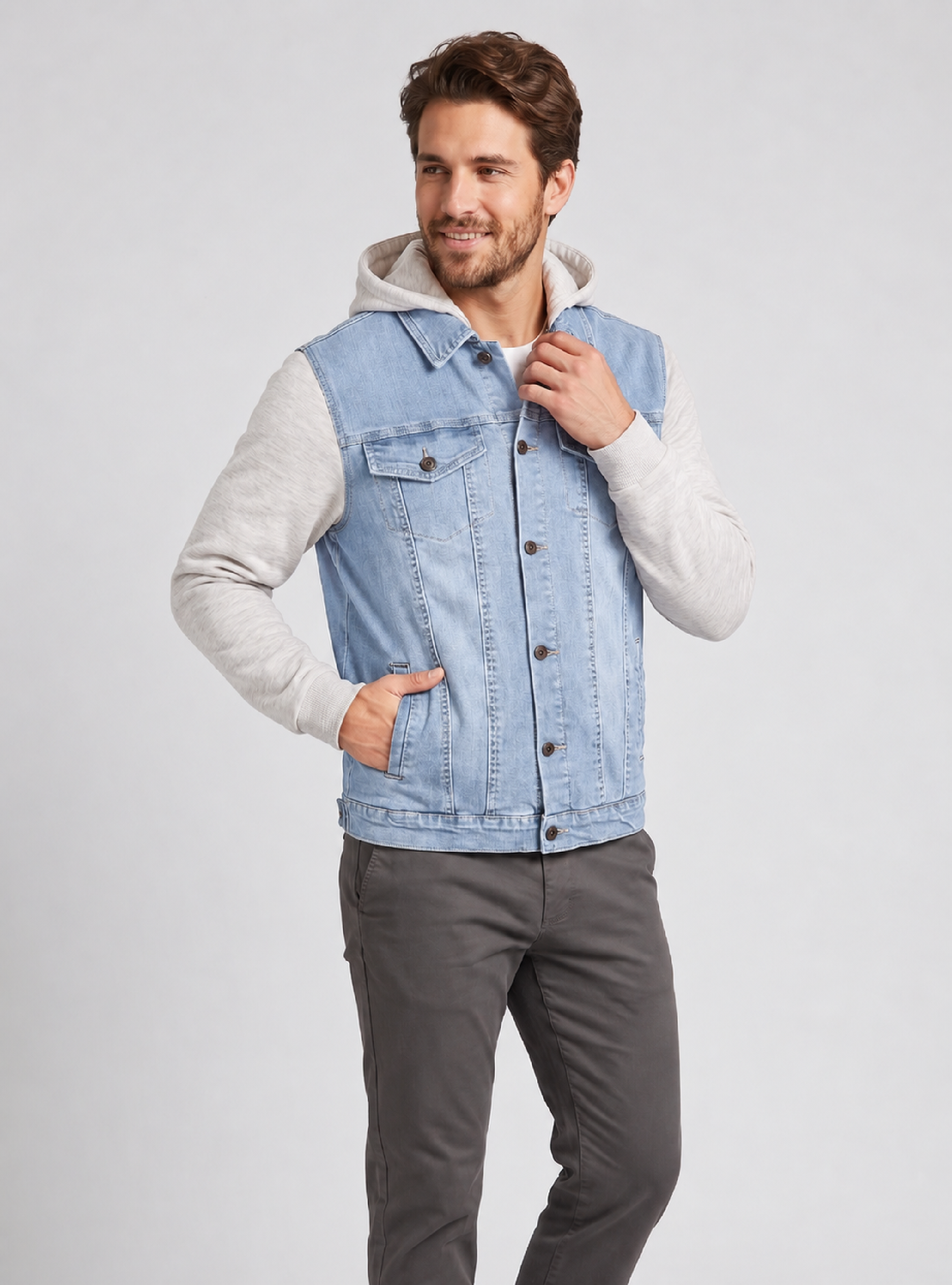 CHAMARRA MANHATTAN LTBLUE(LTGREY)
