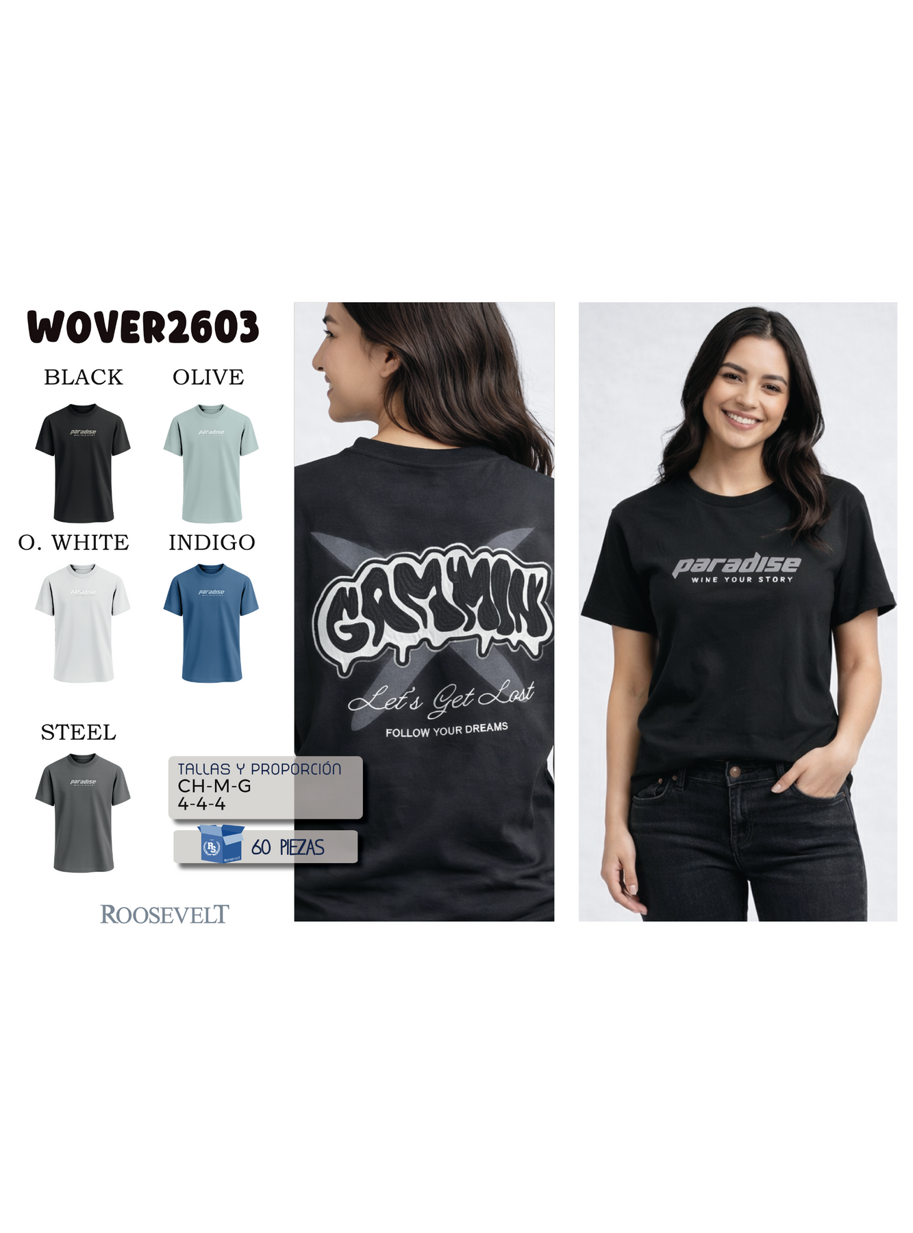 Playera WOVER-LE2603