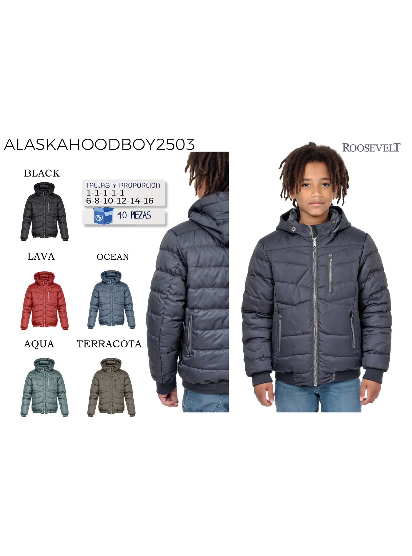 Chamarra ALASKAHOODBOY-LW2503