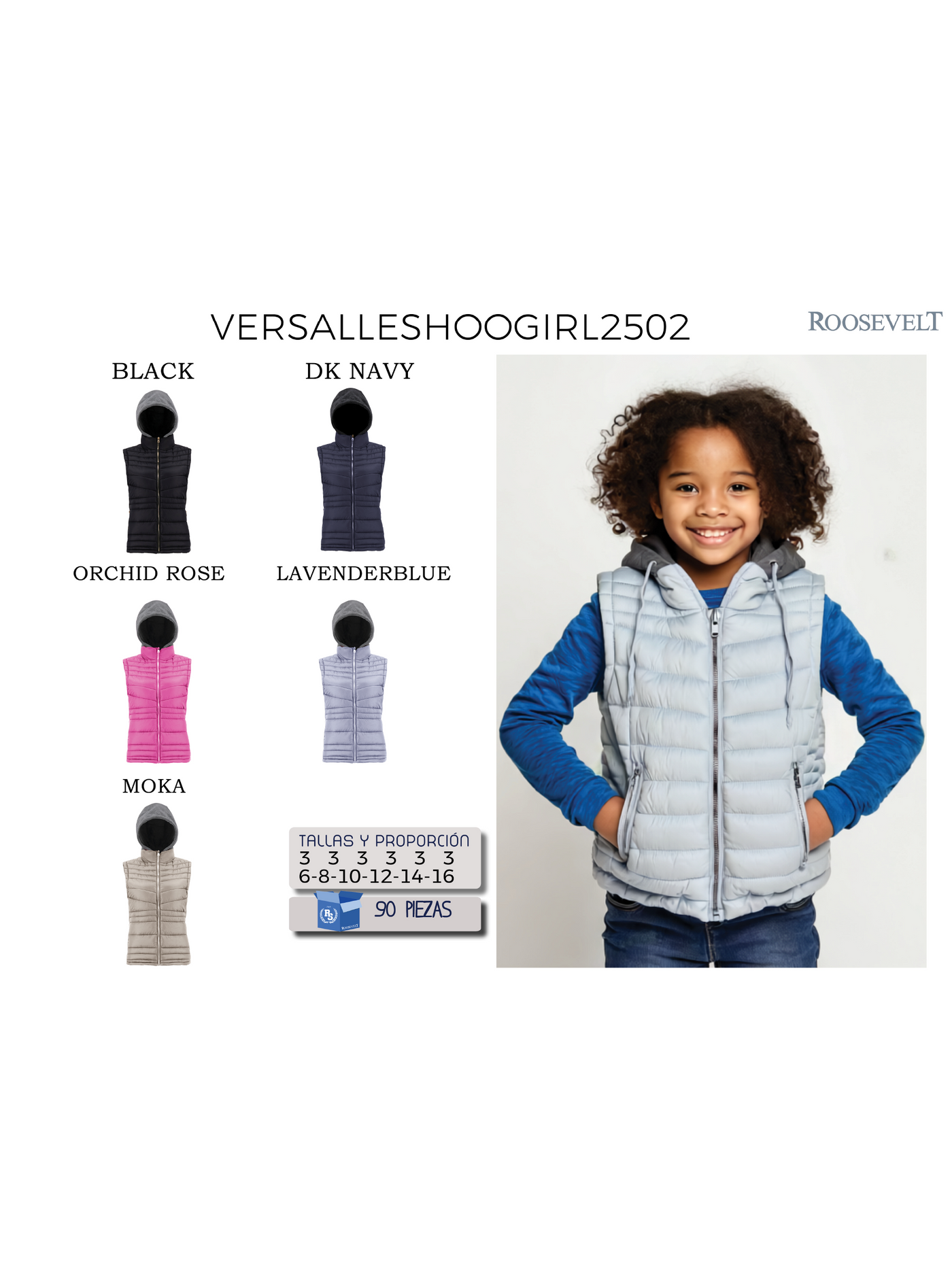 Chaleco VERSALLESHOODGIRL-LW2502