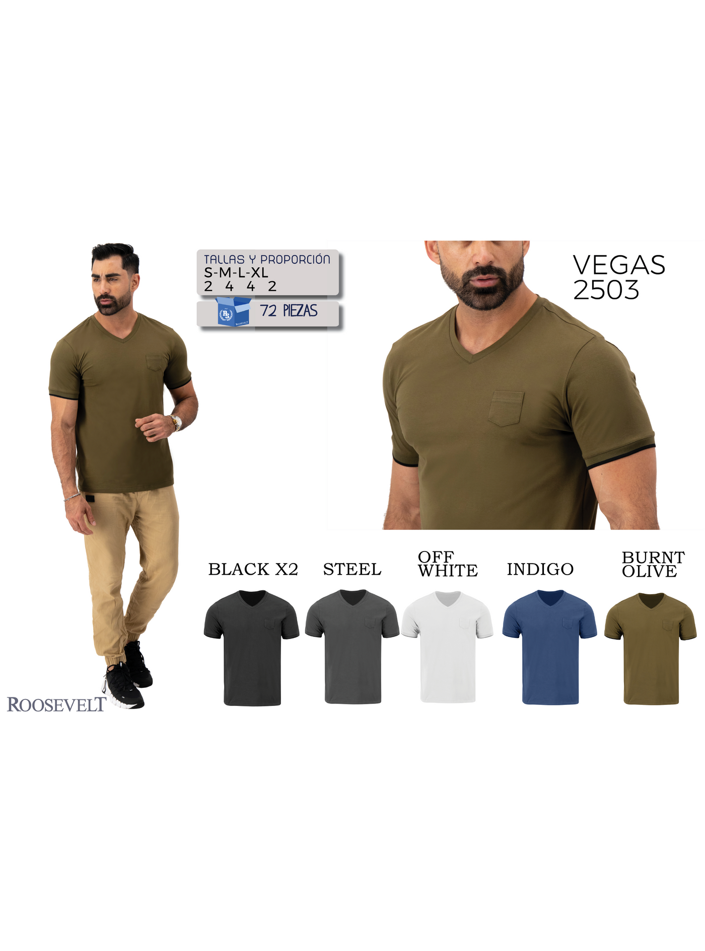 Playera VEGAS-LE2503