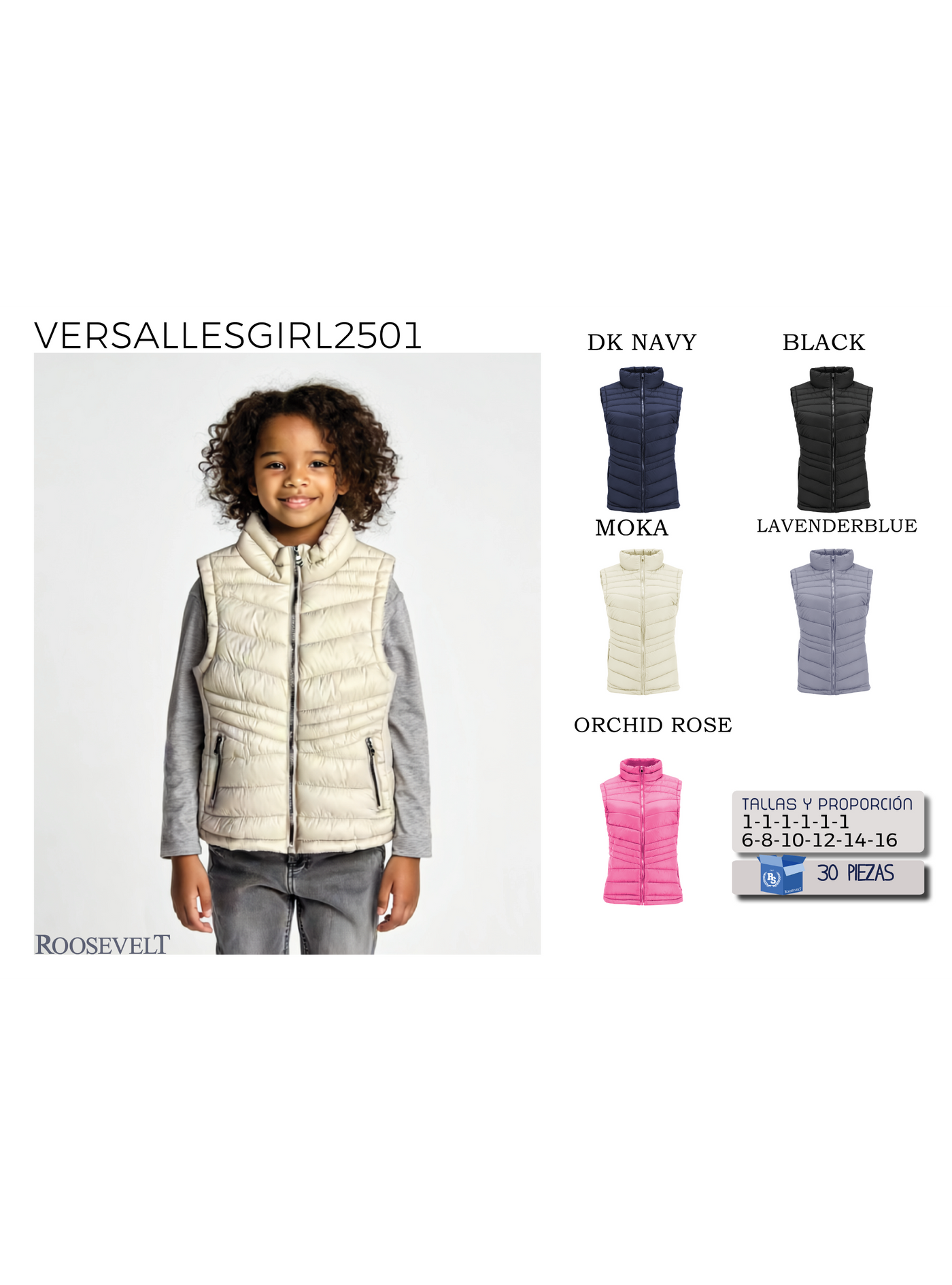 Chaleco VERSALLESGIRL-LW2501
