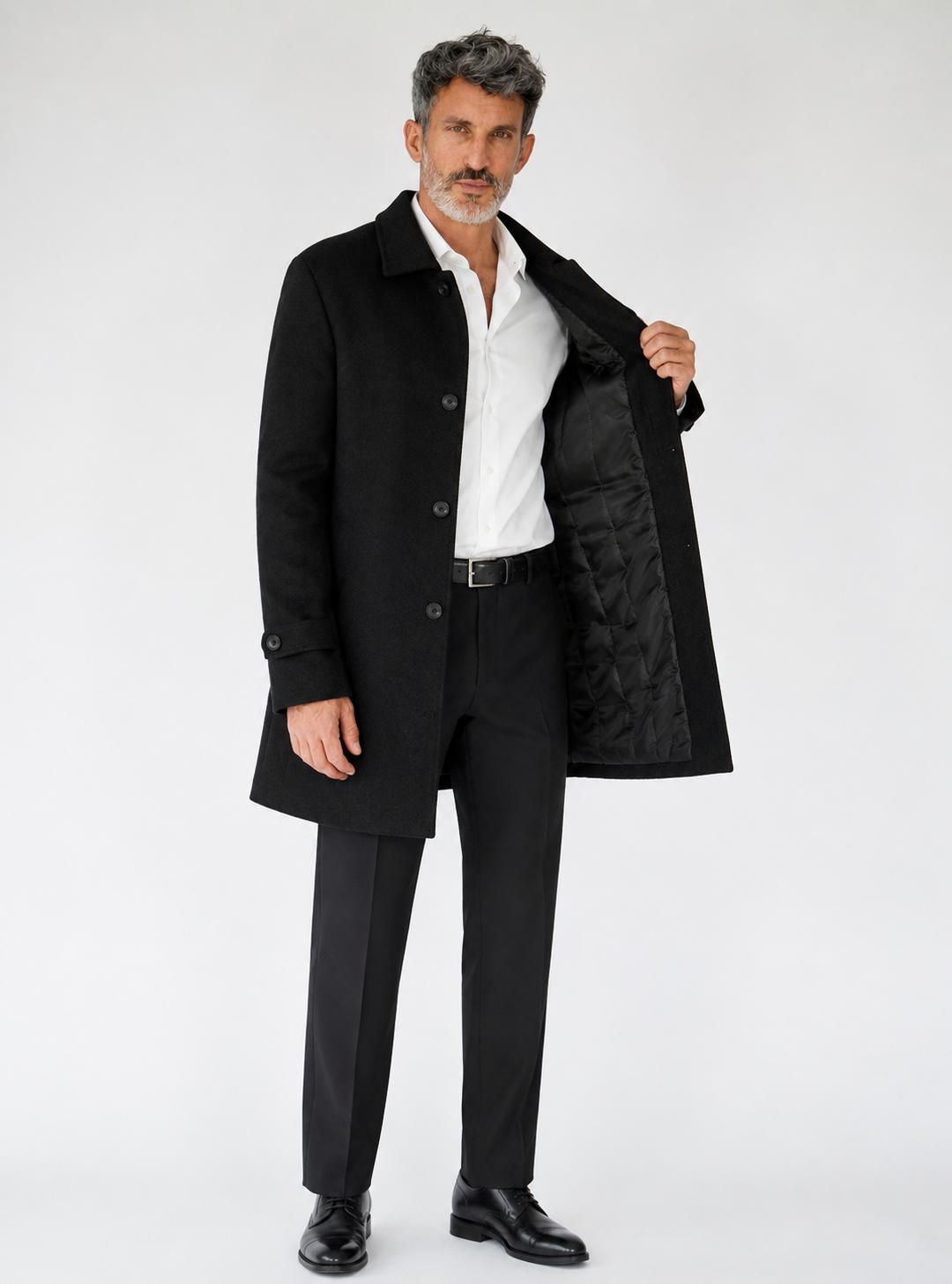 ABRIGO PIANA BLACK
