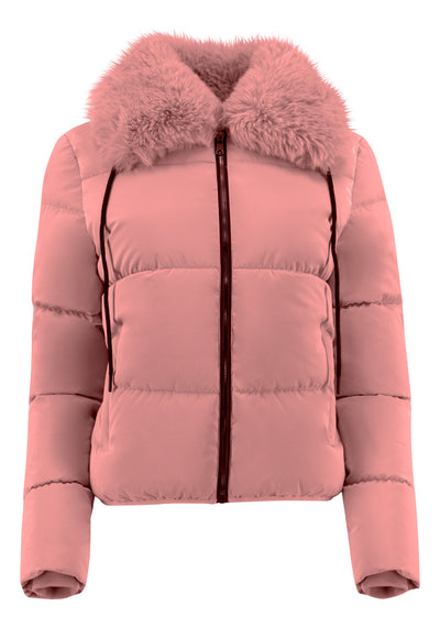 Chamarra Mujer Cuello Aborregado Acolchada Roosevelt A273