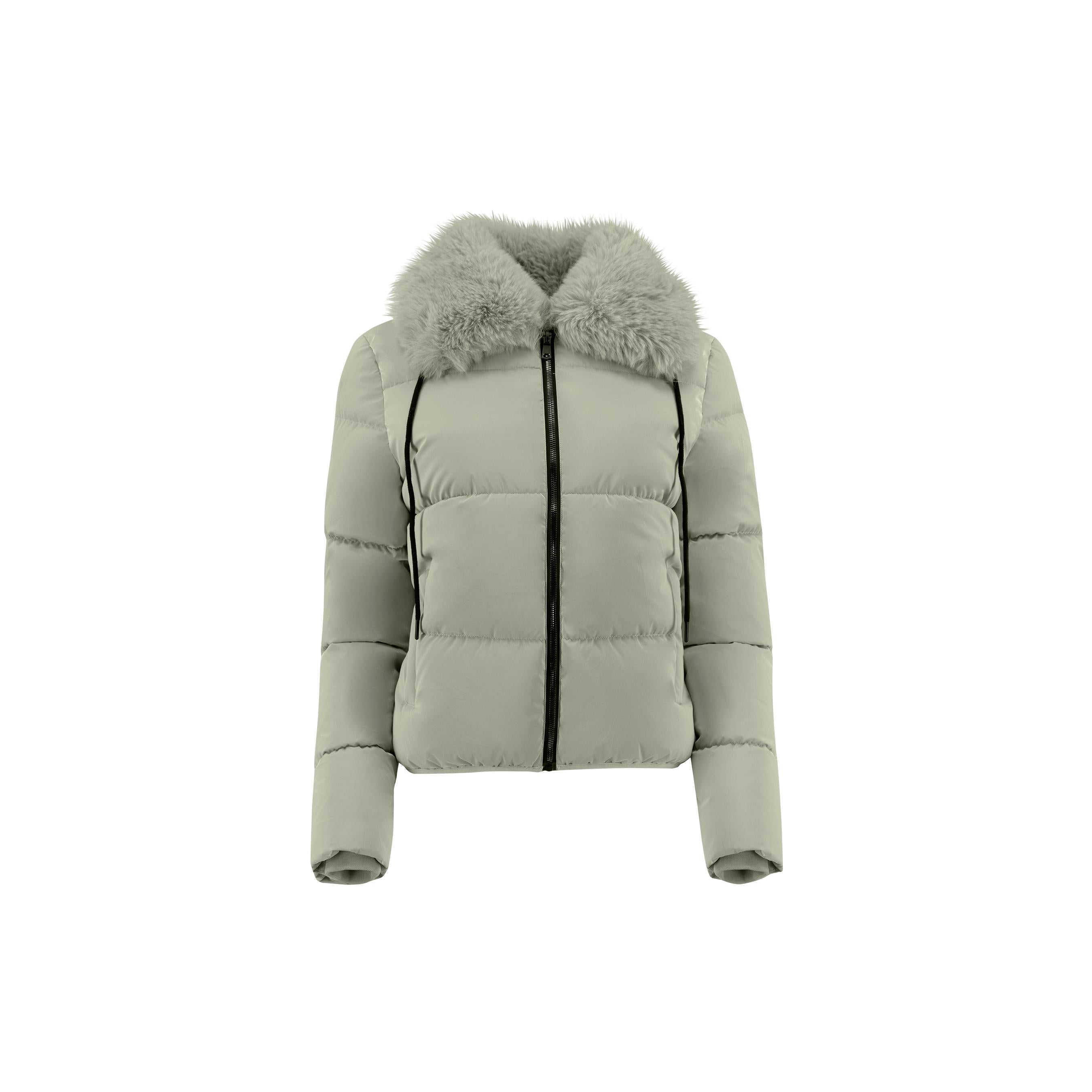 Chamarra Mujer Cuello Aborregado Acolchada Roosevelt A273