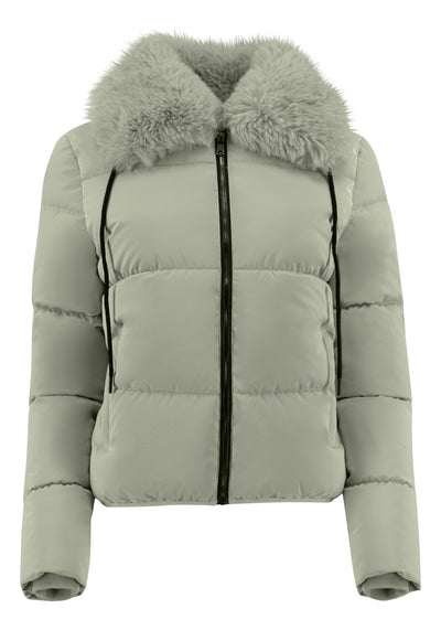 Chamarra Mujer Cuello Aborregado Acolchada Roosevelt A273